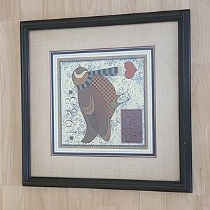 Charles Wysocki Singed Numbered  Commemorative 1983 Print Framed 17.5"×17.5"